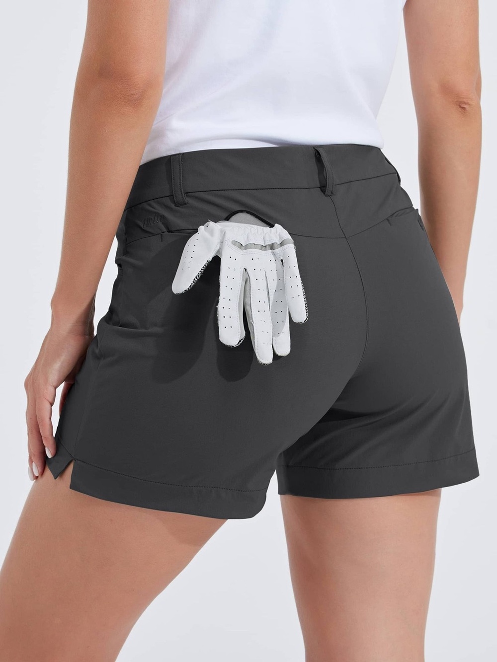 Willit Golf Stretch Shorts Size 14 Gray UPF 50+ Quick Dry Hiking Travel - Picture 4 of 11